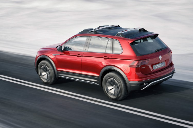 Knackig in der Figur, intelligent im Antrieb: Das VW Tiguan GTE Active Concept will hoch hinaus.